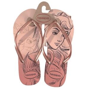 NWT Havaianas Disney Princess Flip Flops